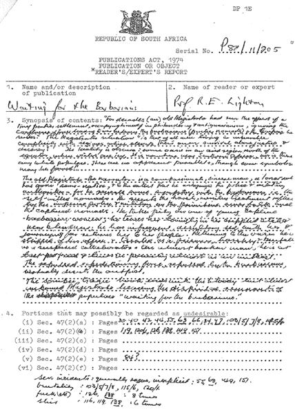 Barbarians first page